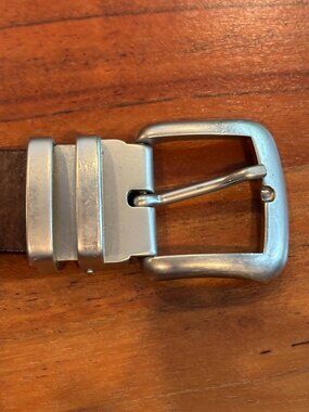 Peruzzi Made in Italy Brown Leather Belt, Men's 26-31